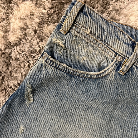 NWT Free People We the Free Ultra High Rise Straight Leg Distressed Jeans - Picture 4 of 13